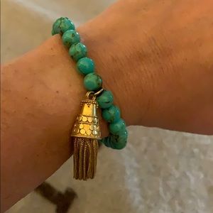 Turquoise beaded bracelet